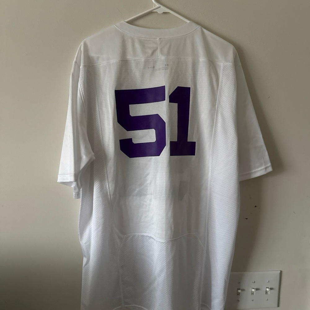 Under Armour White and Purple Men's Jersey - Picture 6 of 6